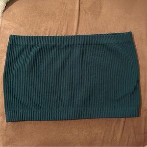 Aura Ribbed Emerald Green Bandeau Size M/L